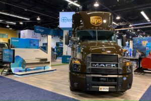 Natural gas powered Mack Truck on display at ACT Expo