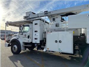 compressed natural gas aerial boom trucks that the Los Angeles Department of Water and Power has added to its fleet thanks to a state grant